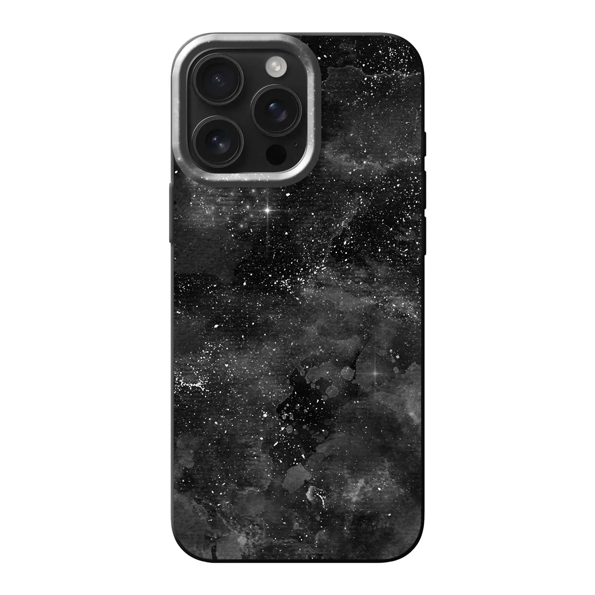 Telefoonhoesje ontwerpen glitter en marble black overal