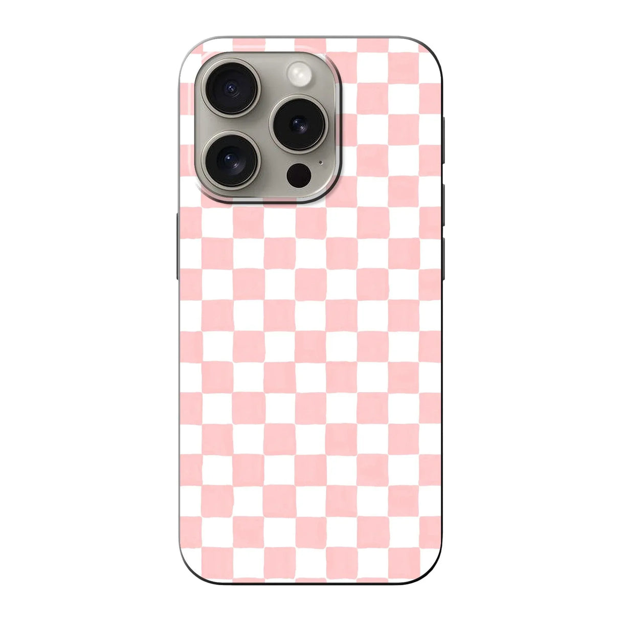 Telefoonhoesje Ontwerpen - Roze Check - Smartphone case