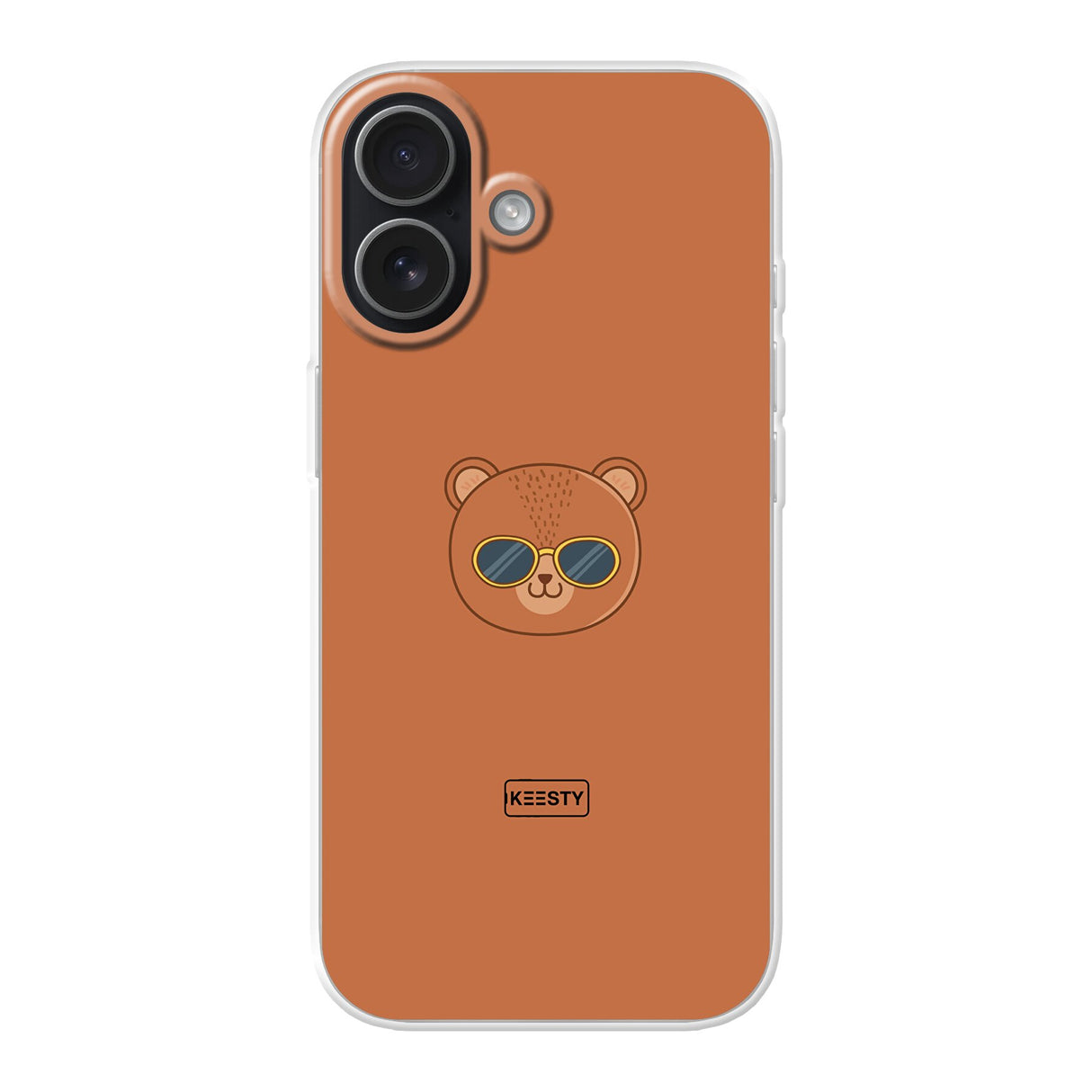Cool Bear fotohoesje maken - smartphone met transparant hoesje en eigen ontwerp