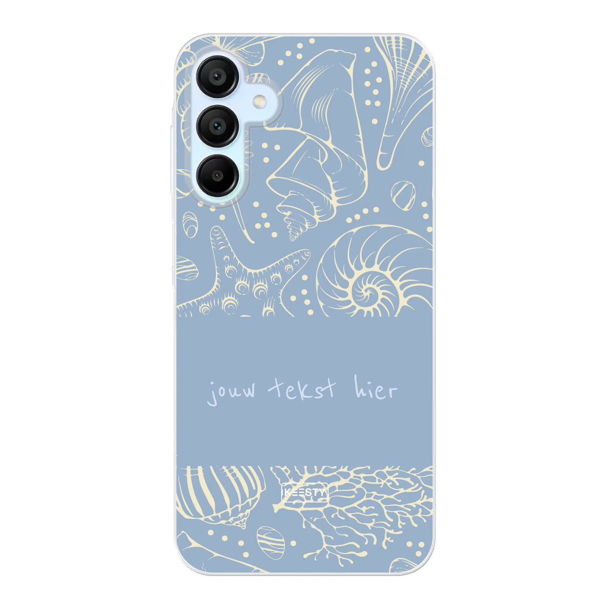 Naam °1 - Coastal Seashells Mix - Telefoonhoesje Personaliseren