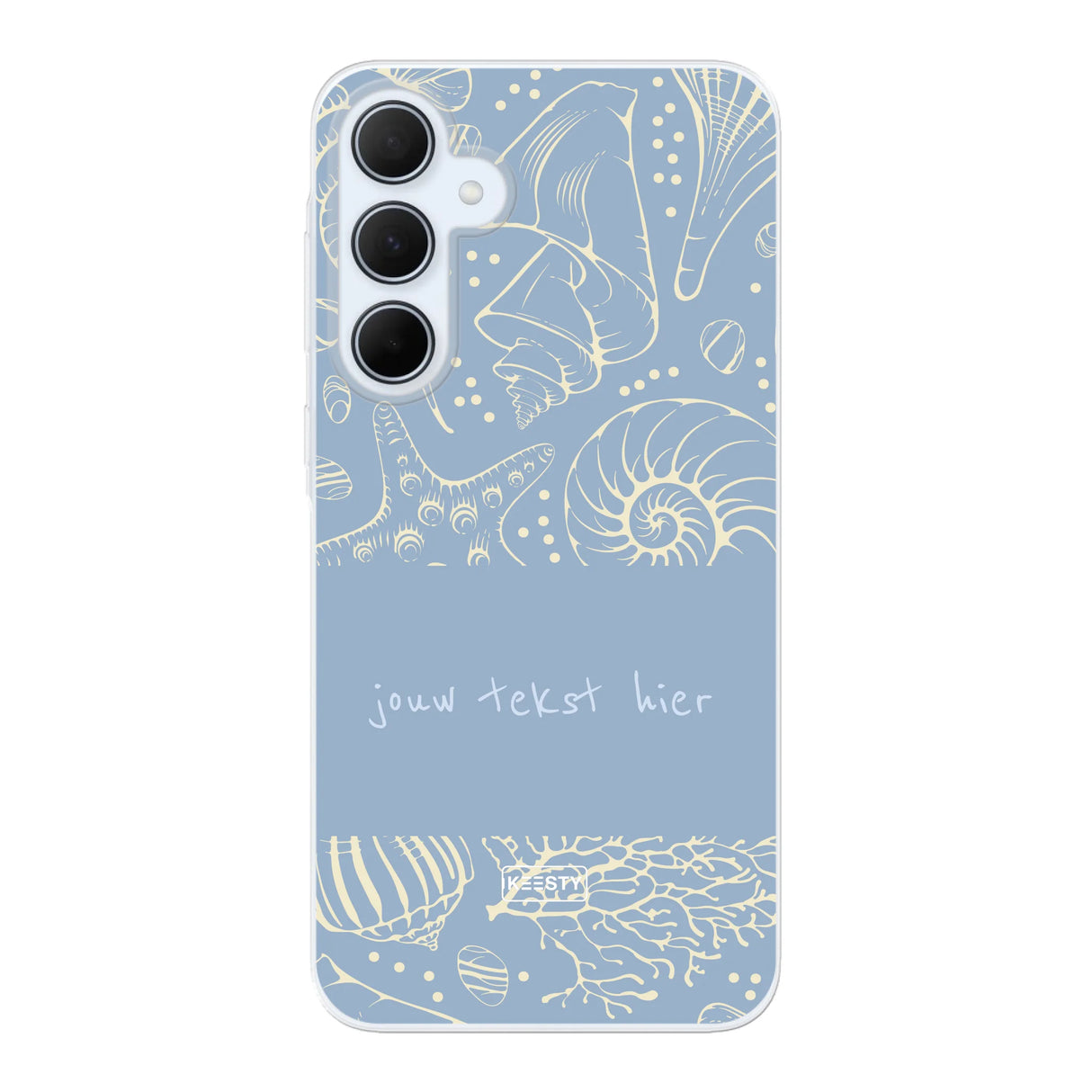 Naam °1 - Coastal Seashells Mix - Telefoonhoesje Personaliseren