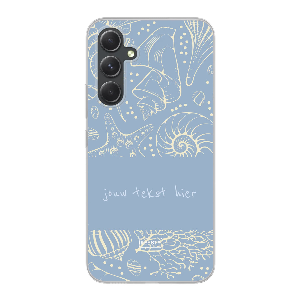 Naam °1 - Coastal Seashells Mix - Telefoonhoesje Personaliseren