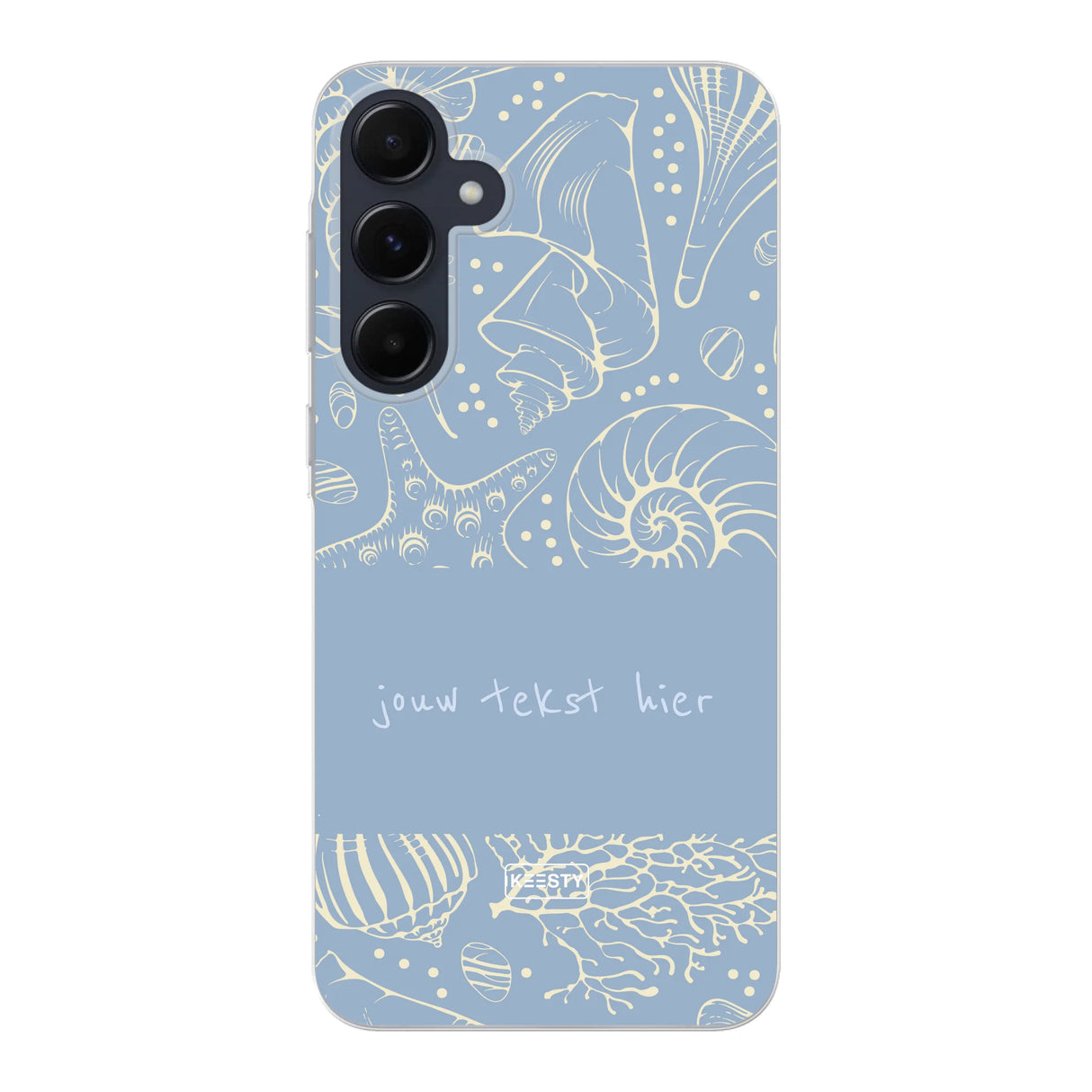 Naam °1 - Coastal Seashells Mix - Telefoonhoesje Personaliseren