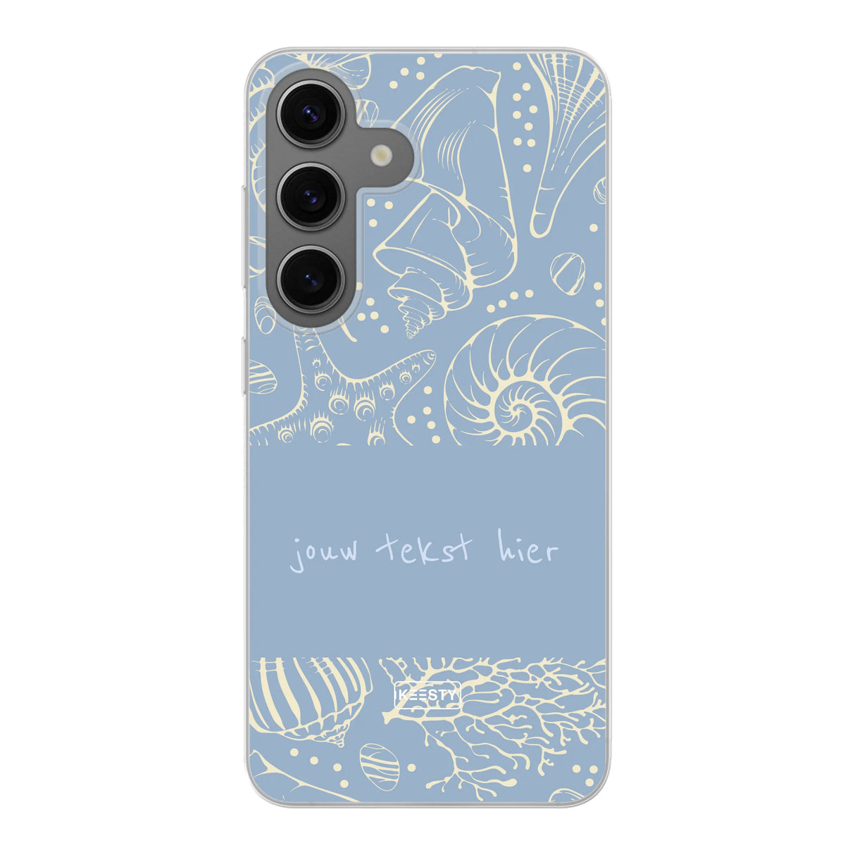 Naam °1 - Coastal Seashells Mix - Telefoonhoesje Personaliseren