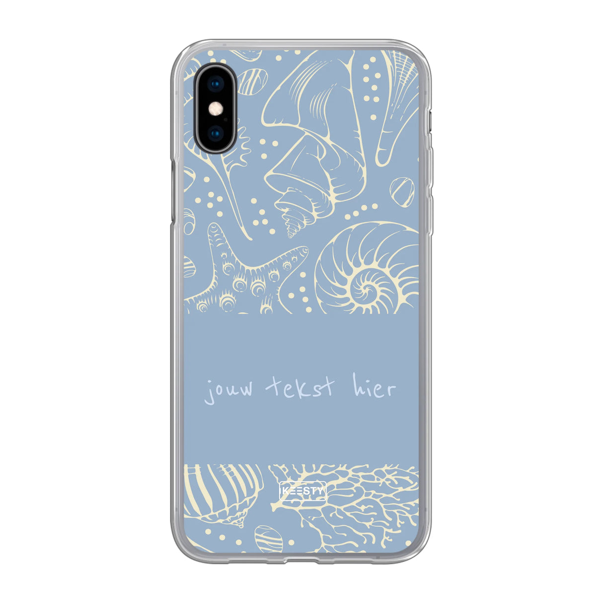 Naam °1 - Coastal Seashells Mix - Telefoonhoesje Personaliseren