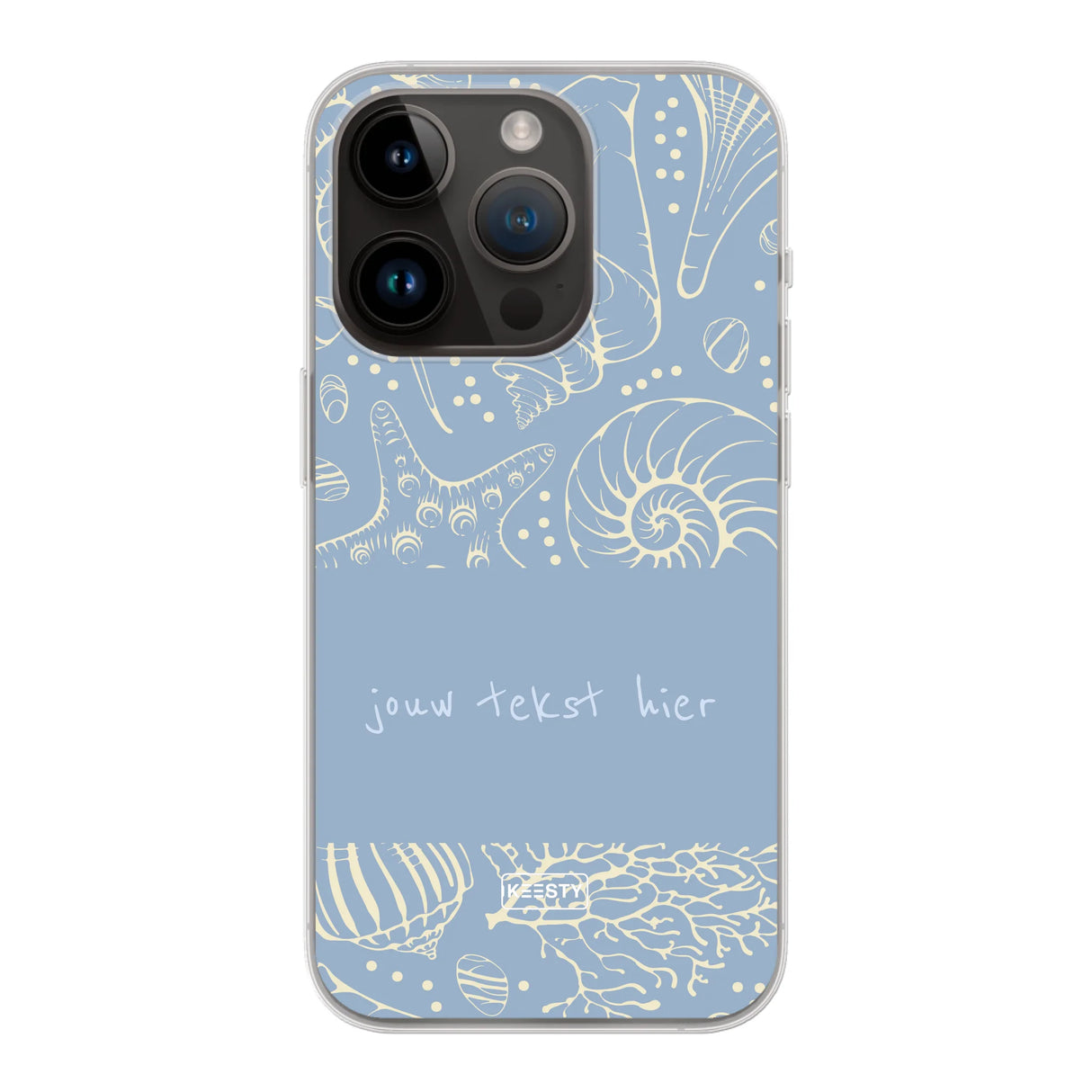Naam °1 - Coastal Seashells Mix - Telefoonhoesje Personaliseren