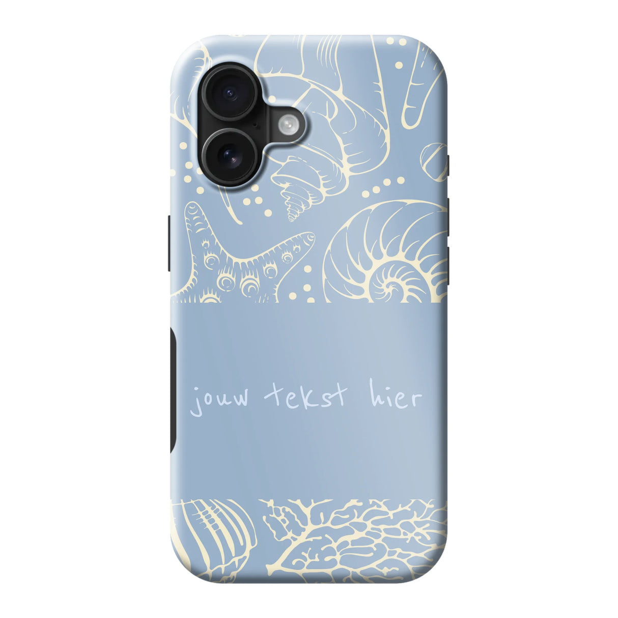 Naam °1 - Coastal Seashells Mix - MagSafe Tough hoesje Personaliseren