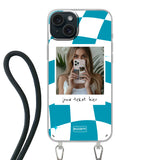 Apple iPhone 15 Plus Crossbody case (back printed, transparent)