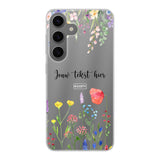 Telefoonhoesje Maken Soft Bloemen 2 Samsung Galaxy S24 plus