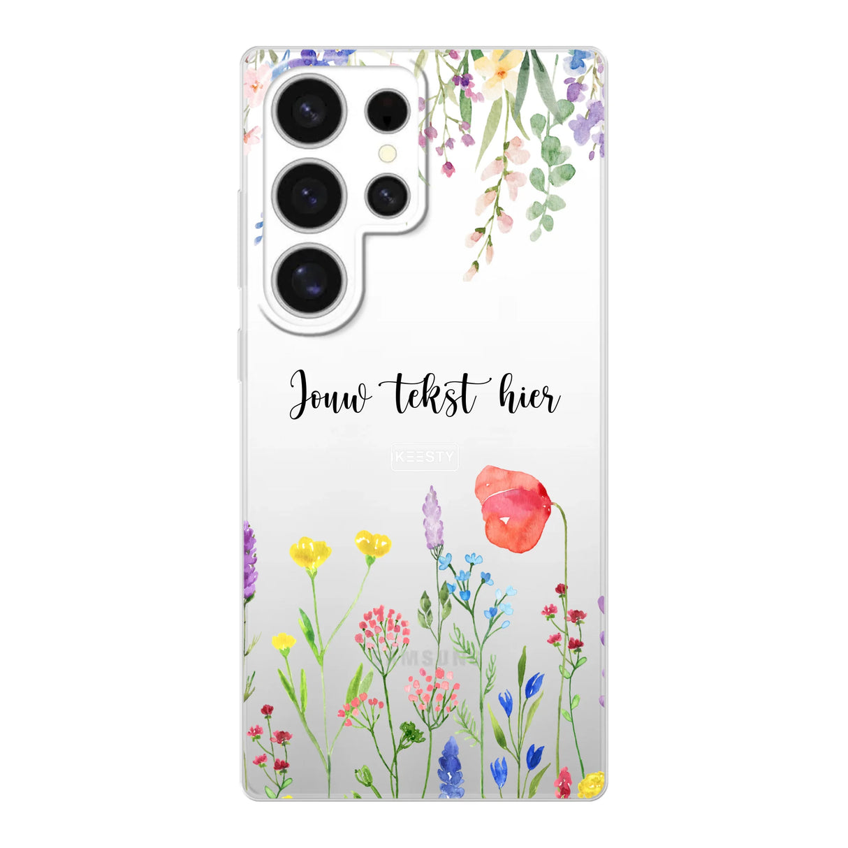 Telefoonhoesje Maken Soft Bloemen 2 Samsung Galaxy S25 Plus
