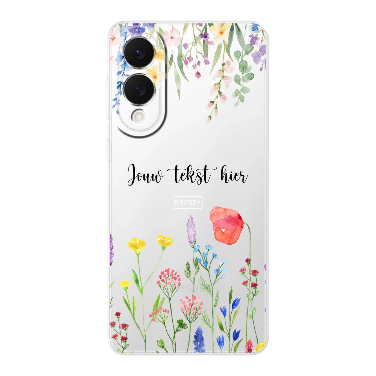 Telefoonhoesje Maken Soft Bloemen 2 Samsung Galaxy S24 FE
