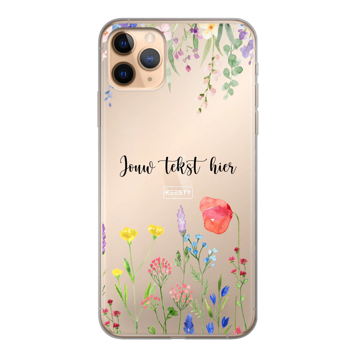 Telefoonhoesje Maken Soft Bloemen 2 iPhone X & XS