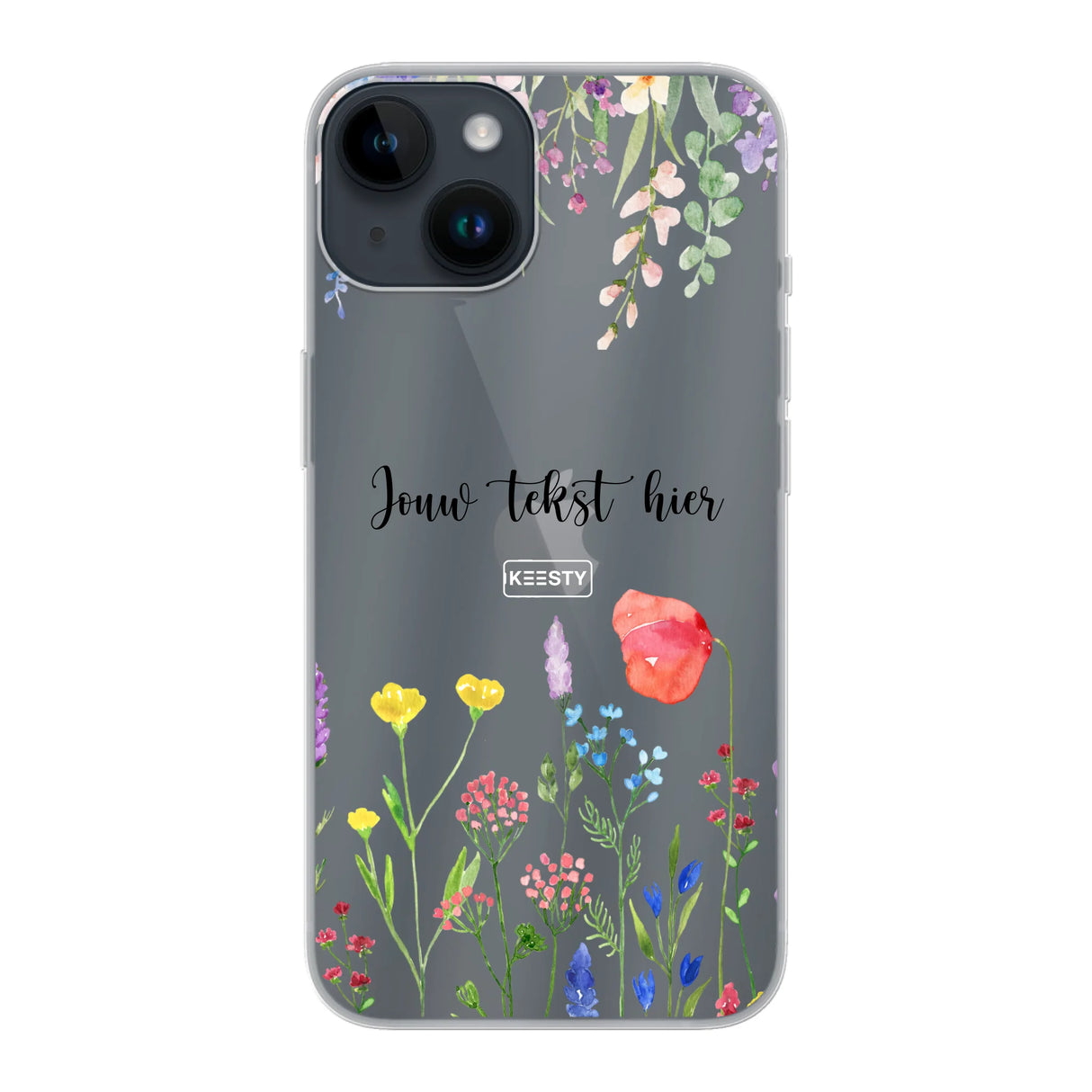 Telefoonhoesje Maken Soft Bloemen 2 iPhone 14 Pro