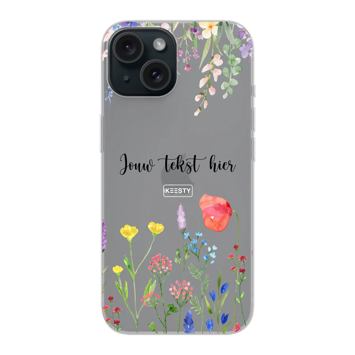 Telefoonhoesje Maken Soft Bloemen 2 iPhone 15 Plus