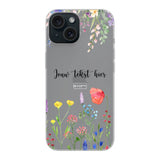 Telefoonhoesje Maken Soft Bloemen 2 iPhone 15 Plus