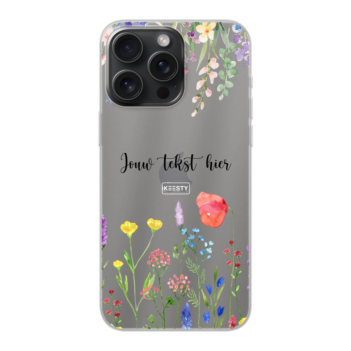 Telefoonhoesje Maken Soft Bloemen 2 iPhone 15 Pro Max