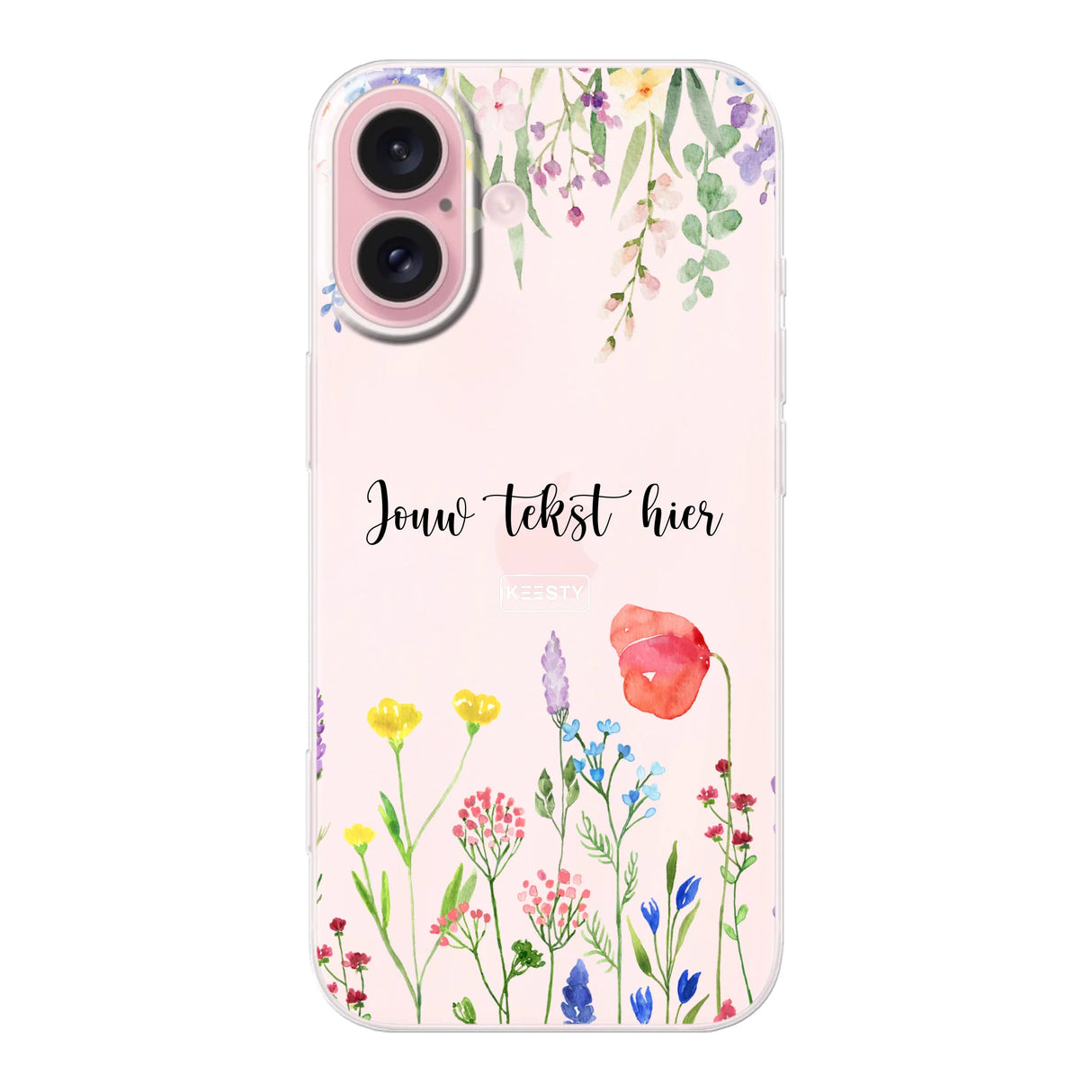 Telefoonhoesje Maken Soft Bloemen 2 iPhone 16