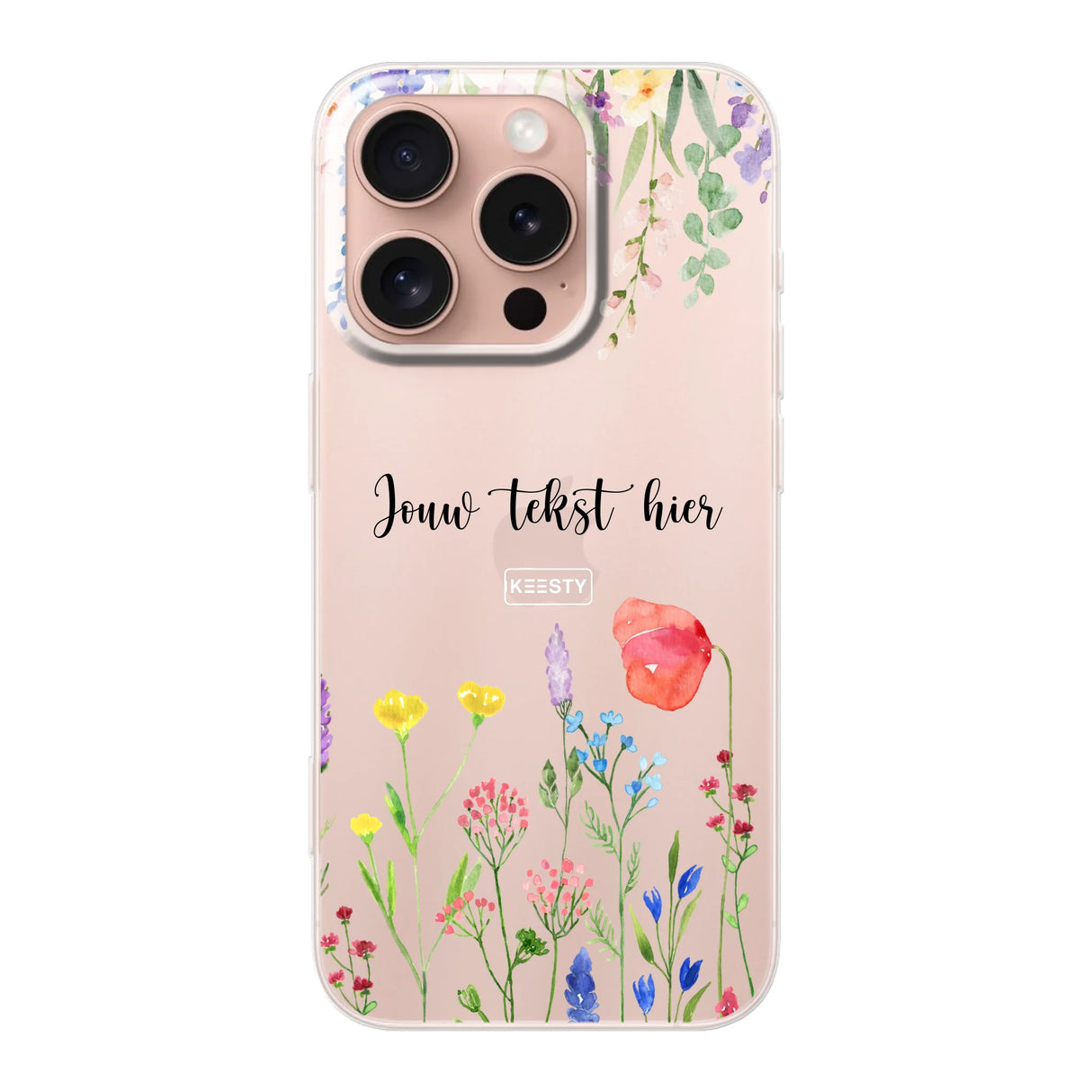 Telefoonhoesje Maken Soft Bloemen 2 iPhone 15