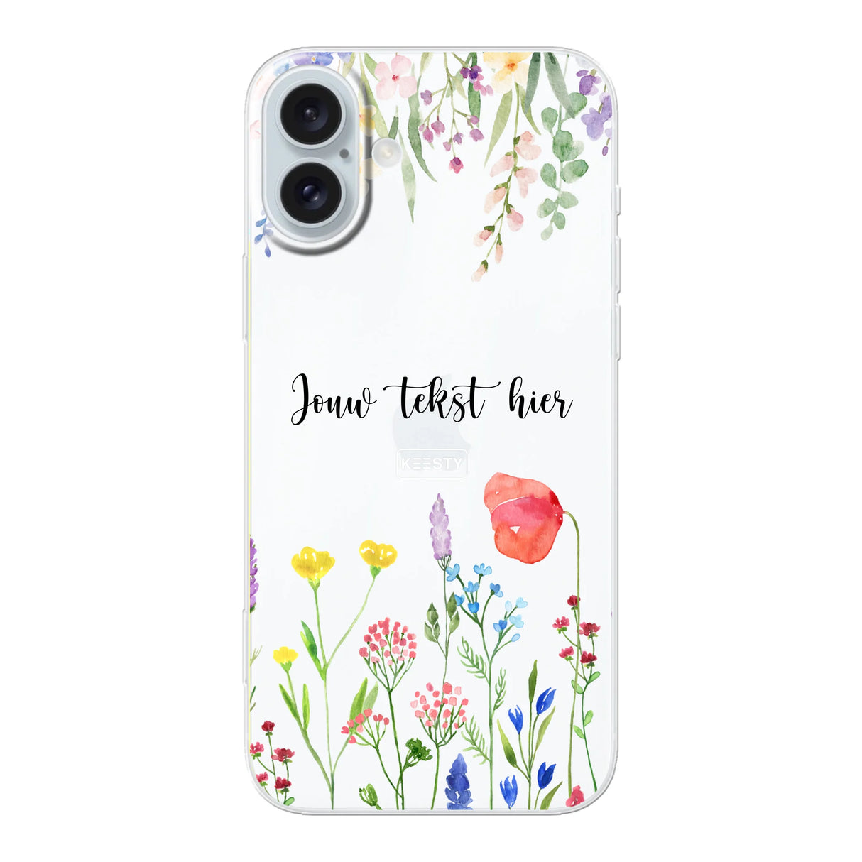 Telefoonhoesje Maken Soft Bloemen 2 iPhone 16 Pro