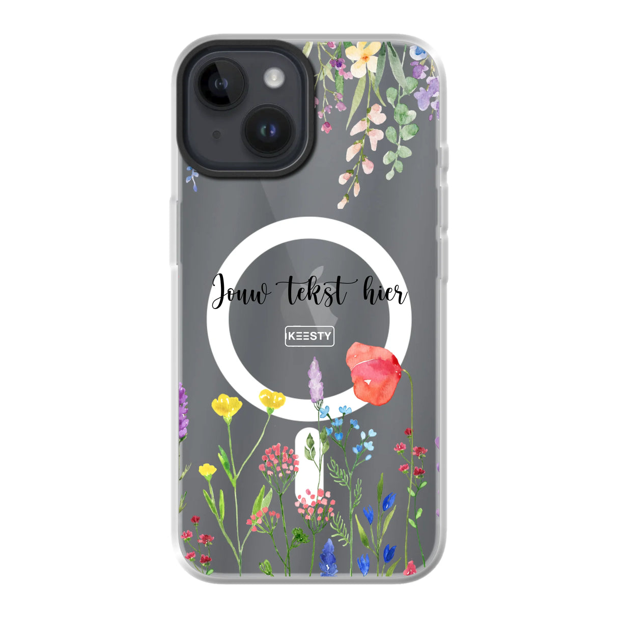 Telefoonhoesje Maken MagSafe Bloemen 2 Apple iPhone 16 Pro