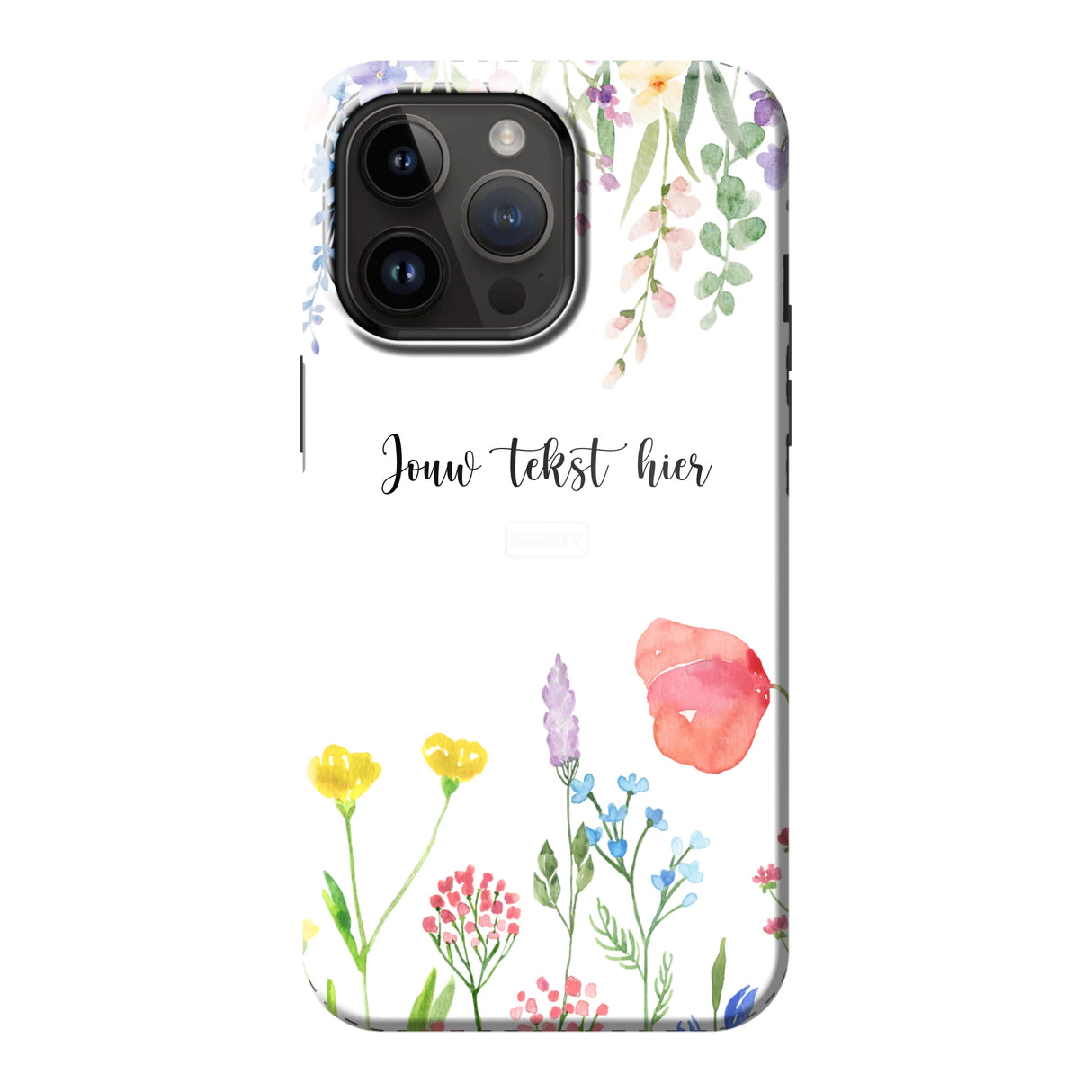 Telefoonhoesje Maken MagSafe Tough Bloemen 2 Apple iPhone 15 Pro