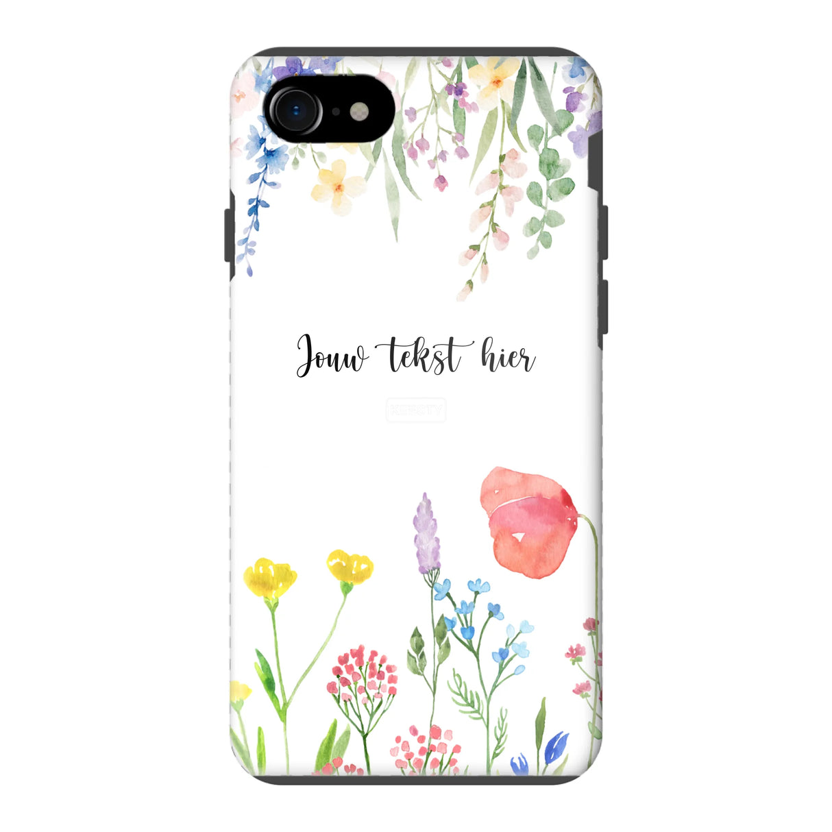 Telefoonhoesje Maken Tough Bloemen 2 Apple iPhone SE 2020 & SE 2022