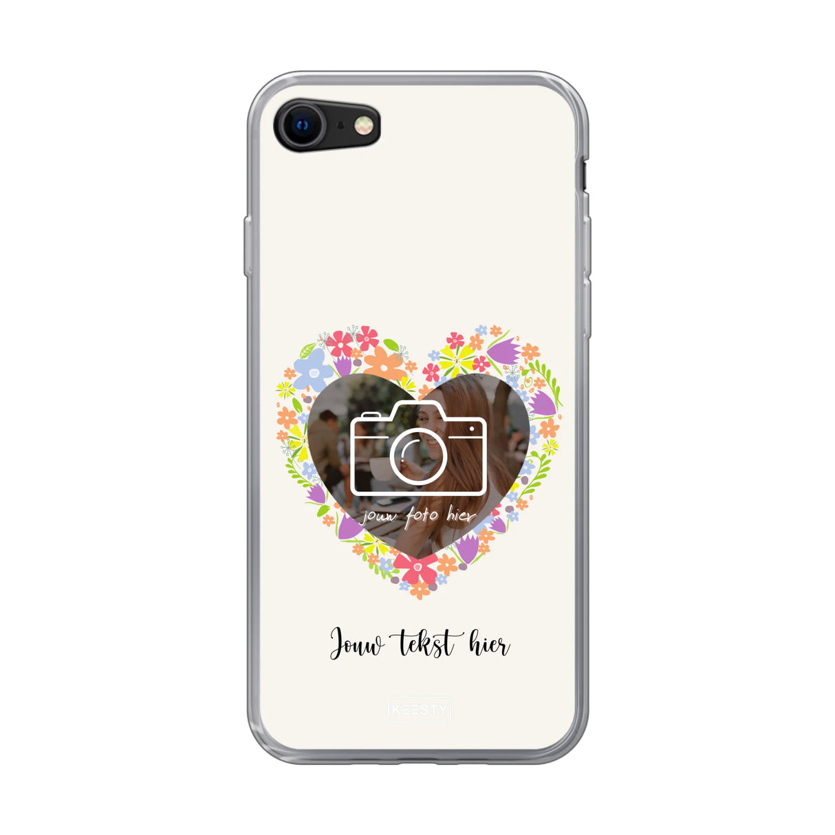 Telefoonhoesje Maken - Floral 4 - Soft hoesje