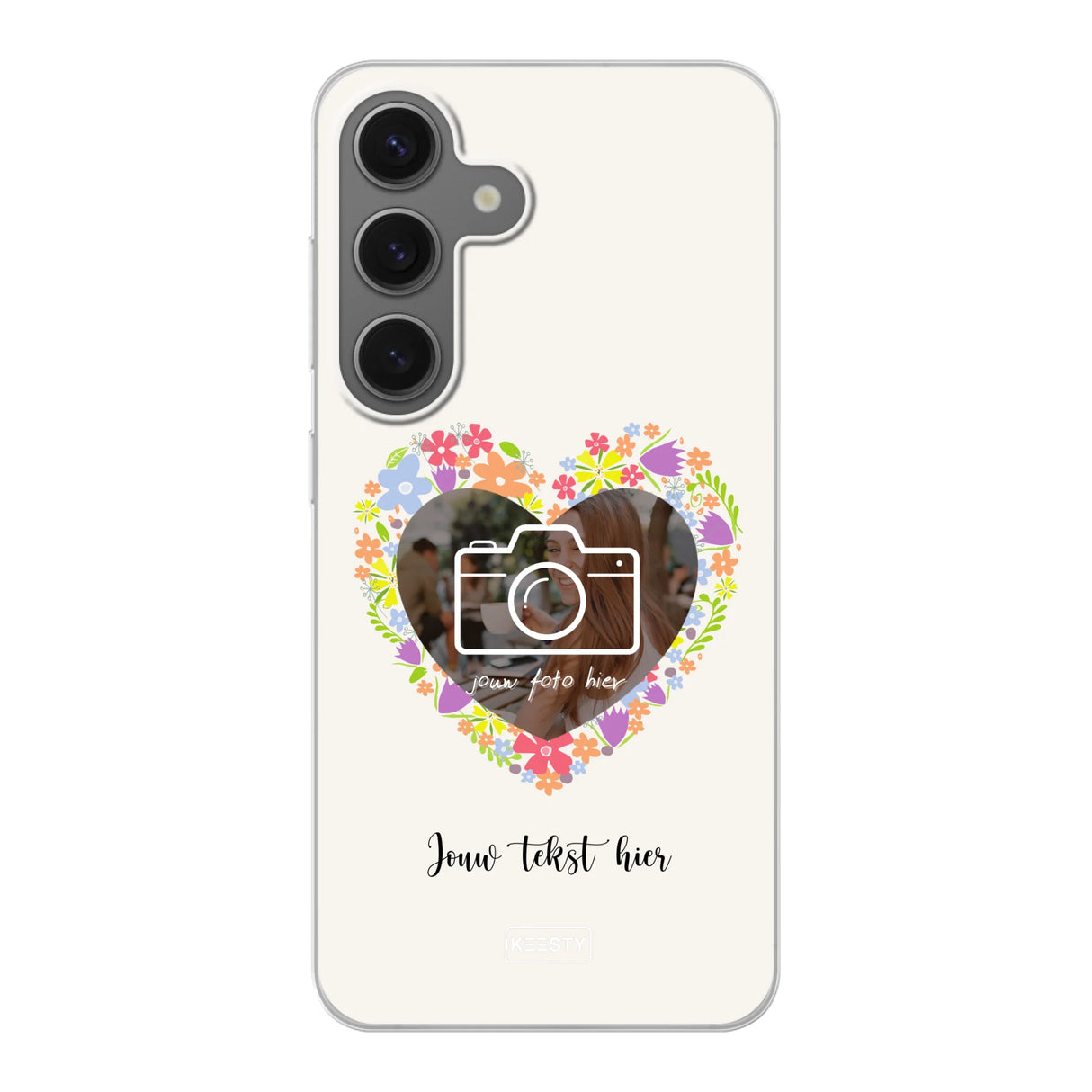Telefoonhoesje Maken - Floral 4 - Soft hoesje
