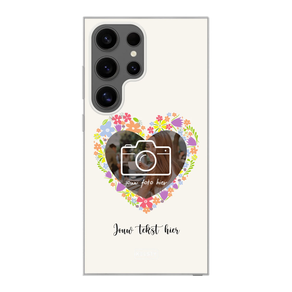Telefoonhoesje Maken - Floral 4 - Soft hoesje