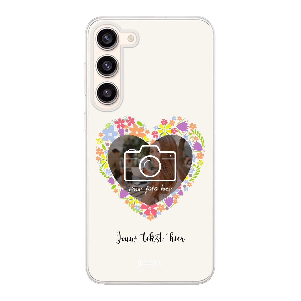Telefoonhoesje Maken - Floral 4 - Soft hoesje