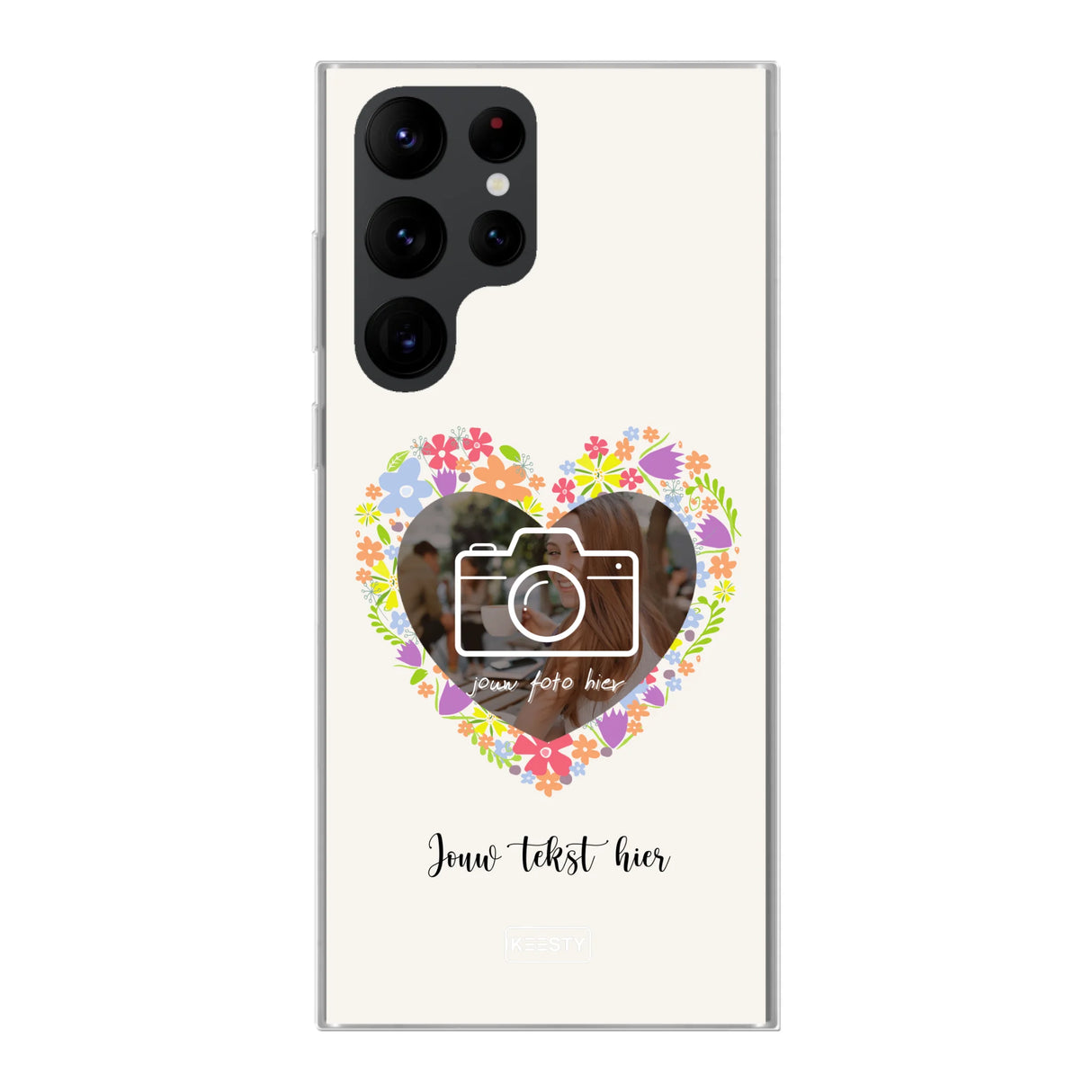 Telefoonhoesje Maken - Floral 4 - Soft hoesje