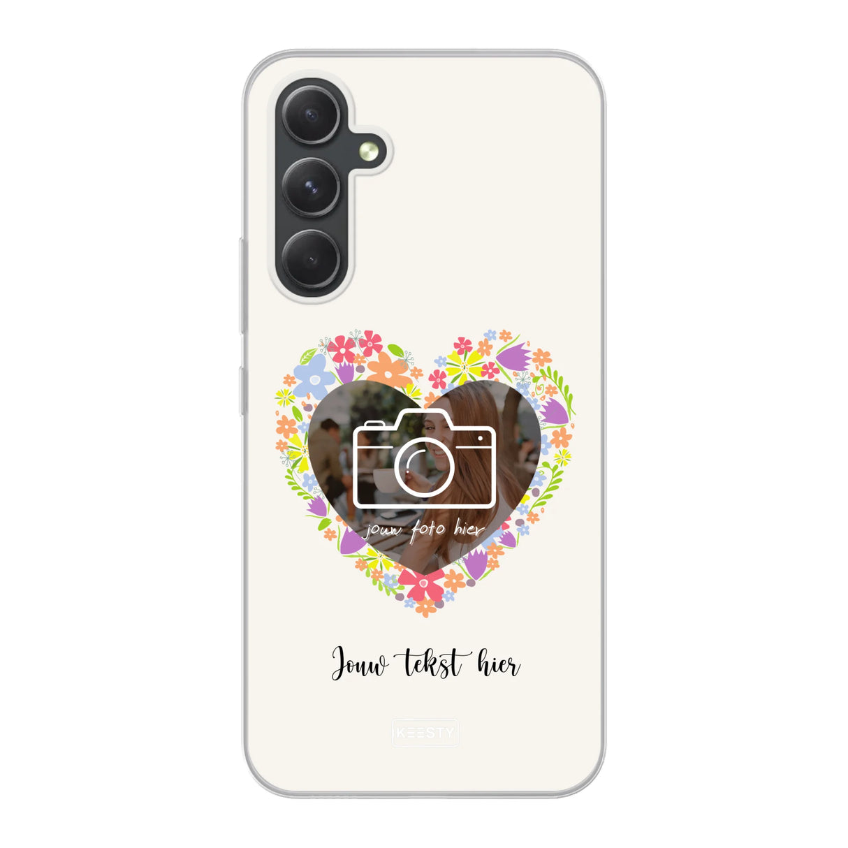 Telefoonhoesje Maken - Floral 4 - Soft hoesje