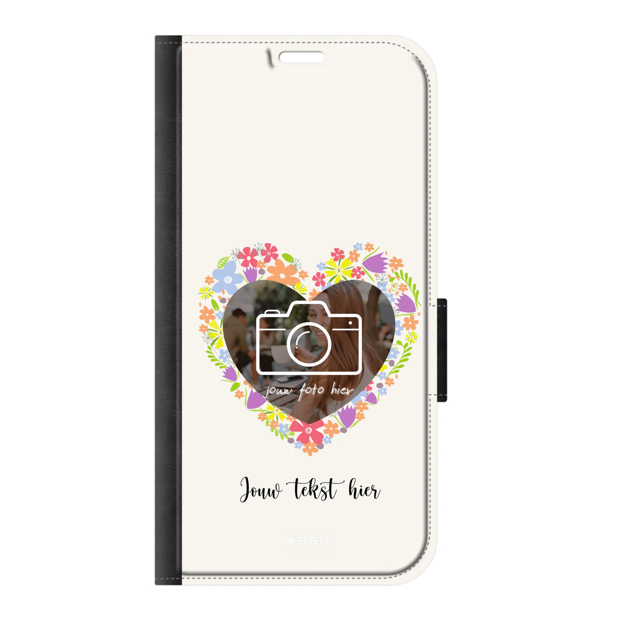 Telefoonhoesje Ontwerpen - Floral 4 - Portemonnee hoesje