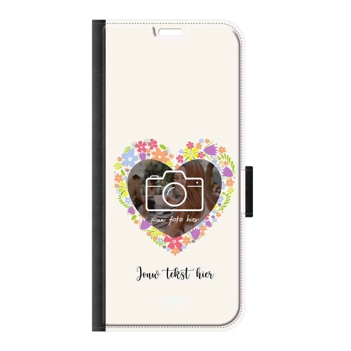 Telefoonhoesje Ontwerpen - Floral 4 - Portemonnee hoesje