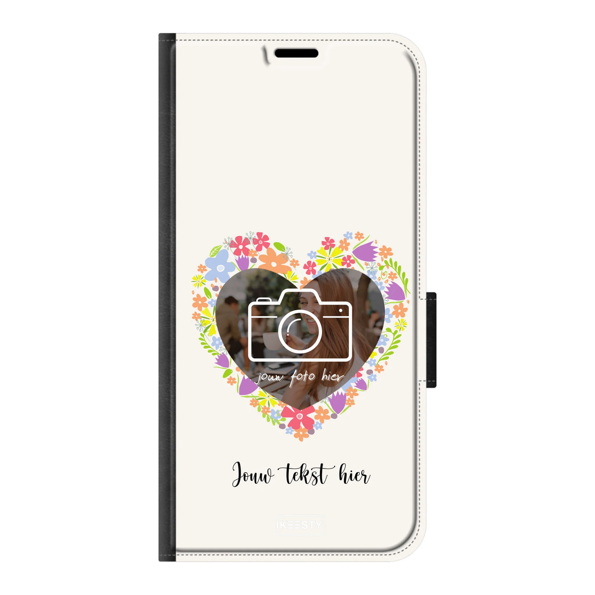 Telefoonhoesje Ontwerpen - Floral 4 - Portemonnee hoesje