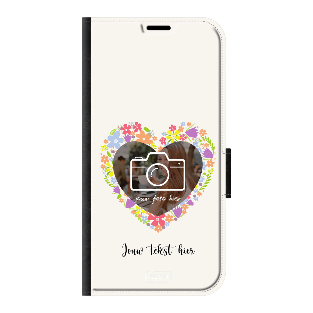 Telefoonhoesje Ontwerpen - Floral 4 - Portemonnee hoesje