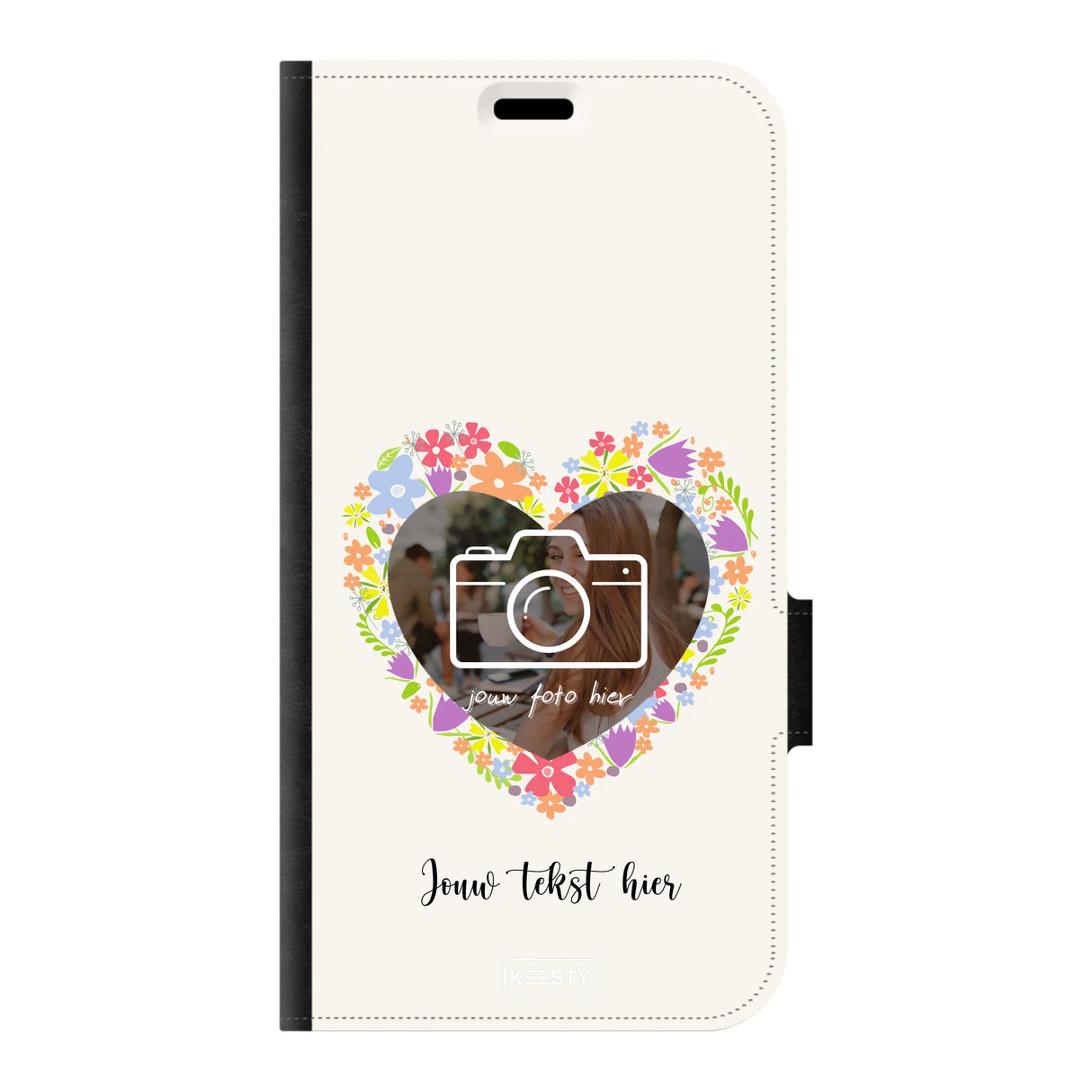 Telefoonhoesje Ontwerpen - Floral 4 - Portemonnee hoesje