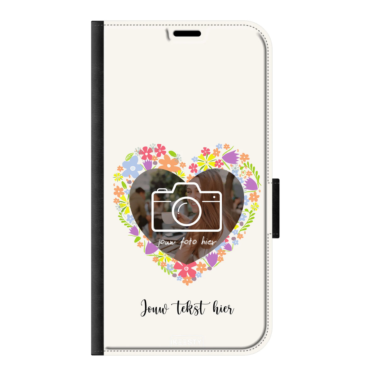 Telefoonhoesje Ontwerpen - Floral 4 - Portemonnee hoesje