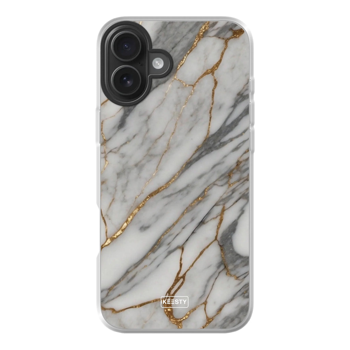  Telefoonhoesje ontwerpen met MagSafe Marble Black Apple iPhone 14 Plus
