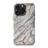  Telefoonhoesje ontwerpen met MagSafe Tough Marble Black Apple iPhone 14 Pro