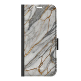 Telefoonhoesje ontwerpen met PortemonneeMarble Black Apple iPhone 16 Pro