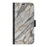  Telefoonhoesje ontwerpen met PortemonneeMarble Black Samsung Galaxy S25 Plus