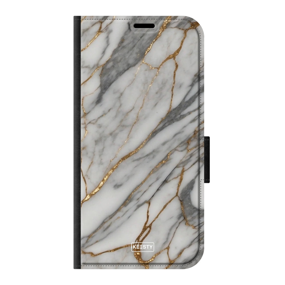  Telefoonhoesje ontwerpen met PortemonneeMarble Black Apple iPhone 13 Mini