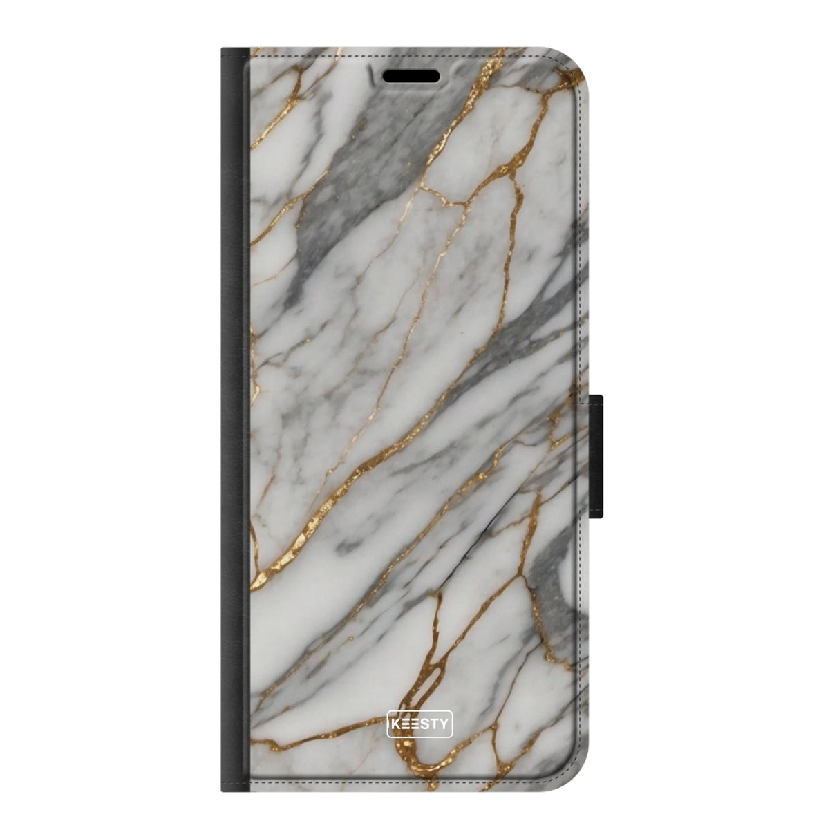  Telefoonhoesje ontwerpen met PortemonneeMarble Black Apple iPhone 14 Plus