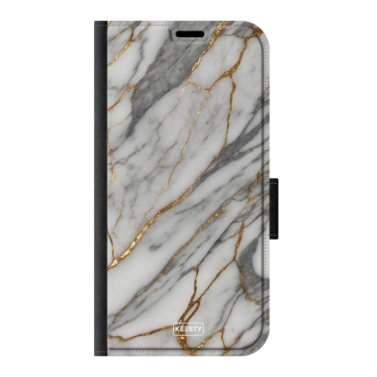  Telefoonhoesje ontwerpen met PortemonneeMarble Black Apple iPhone 17 Pro