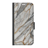  Telefoonhoesje ontwerpen met PortemonneeMarble Black Apple iPhone 16 Plus