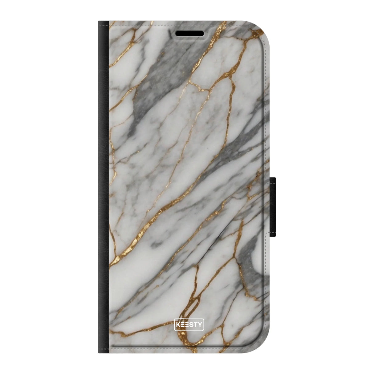  Telefoonhoesje ontwerpen met PortemonneeMarble Black Apple iPhone X & XS