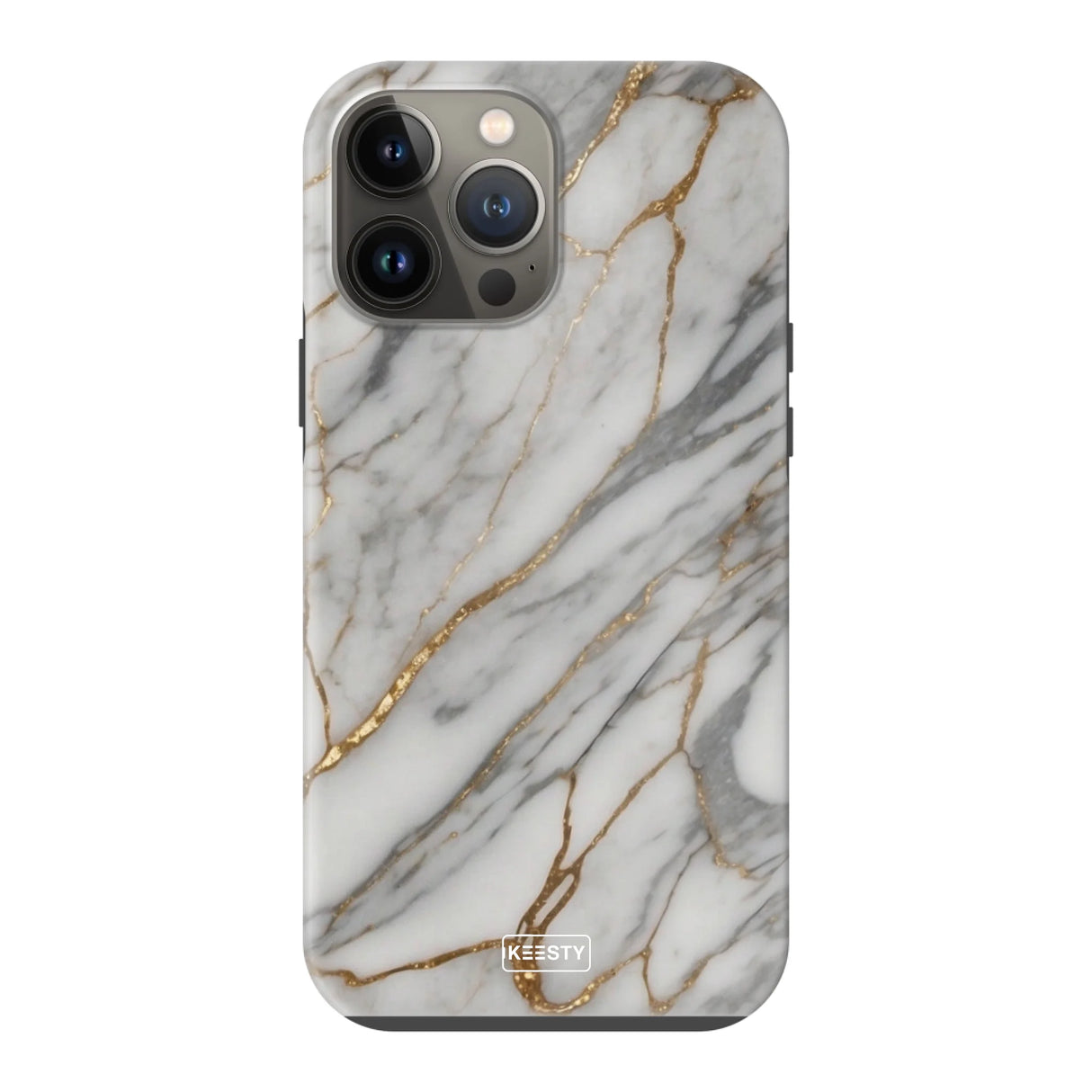  Telefoonhoesje ontwerpen met Tough Marble Black Samsung Galaxy S25 Ultra