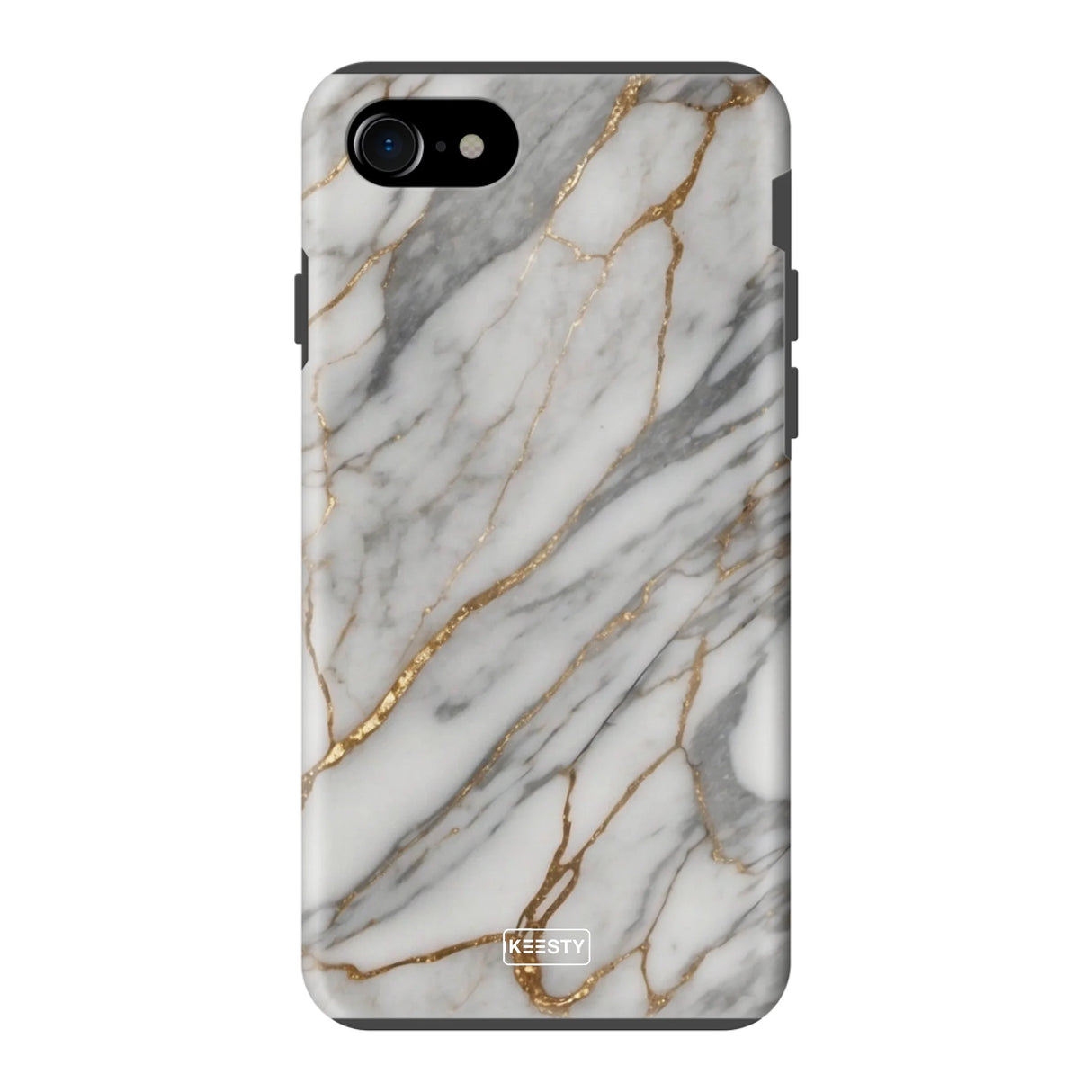  Telefoonhoesje ontwerpen met Tough Marble Black Apple iPhone 17