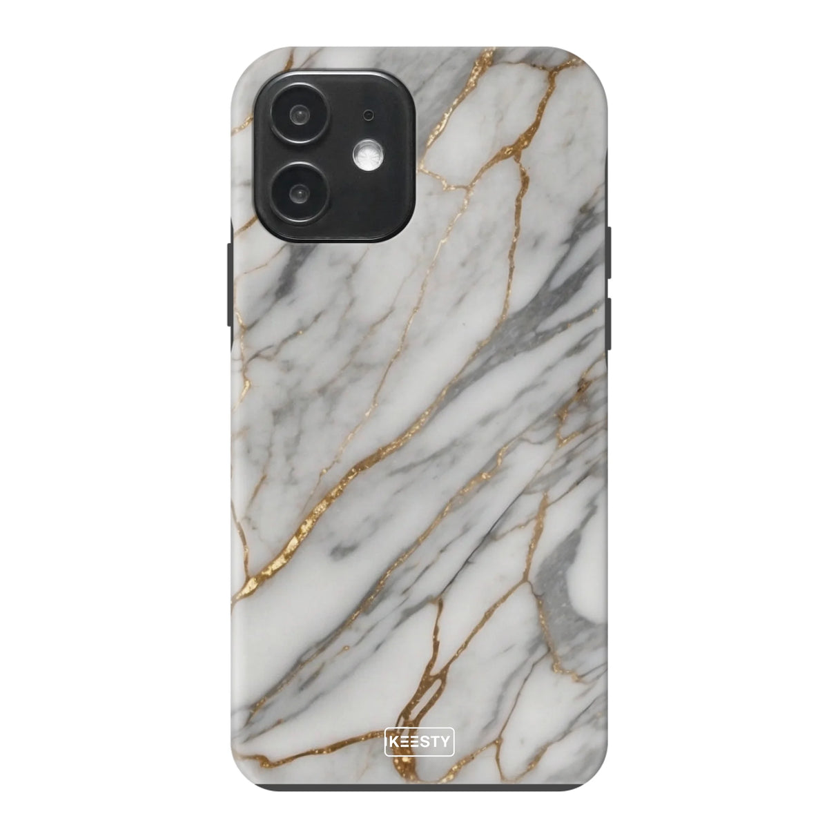  Telefoonhoesje ontwerpen met Tough Marble Black Samsung Galaxy S23